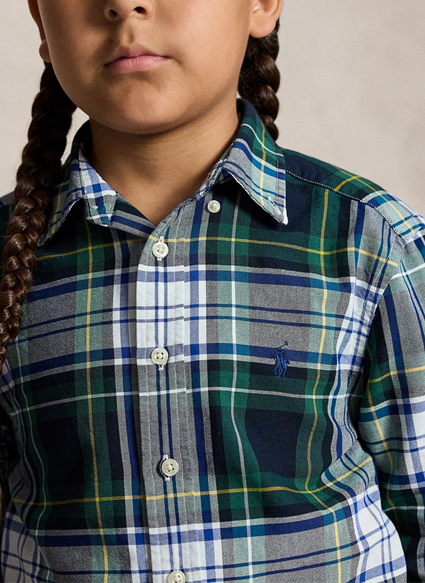 Ralph Lauren Kids 6-14 checkered shirt