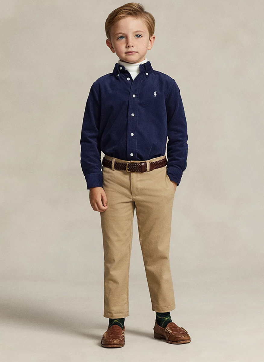 Риза от рипсено кадифе Ralph Lauren Kids 2-7