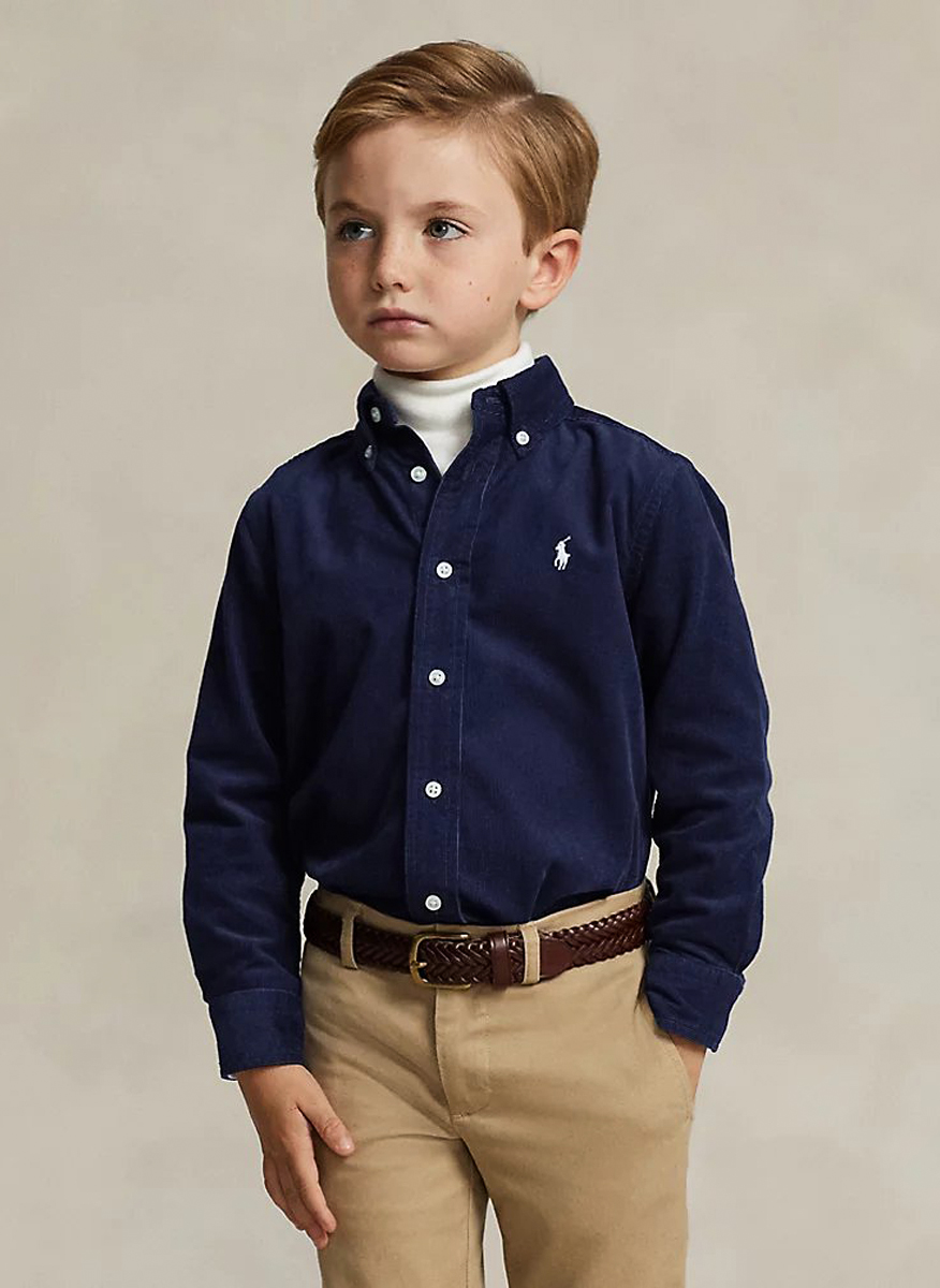 Риза от рипсено кадифе Ralph Lauren Kids 2-7