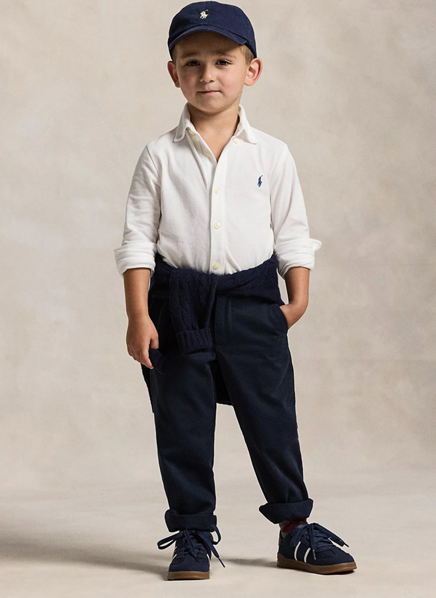 Риза с бродерия Ralph Lauren Kids 2-7