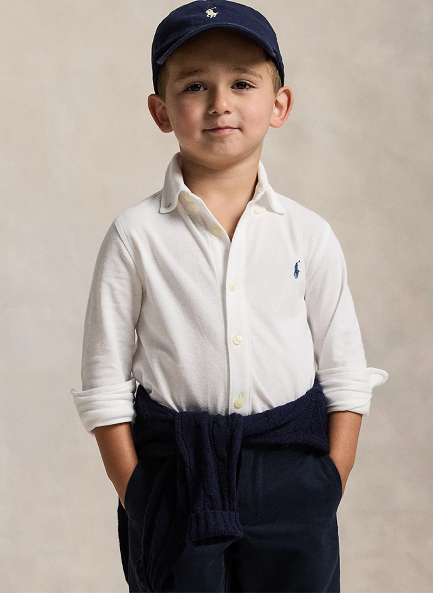 Риза с бродерия Ralph Lauren Kids 2-7