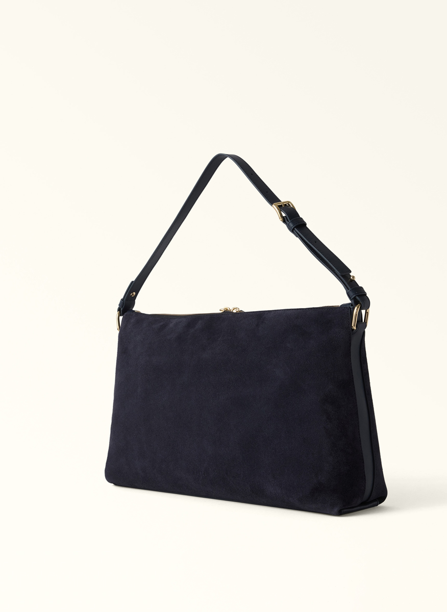 Велурена чанта Furla Debby Toni Mediterraneo