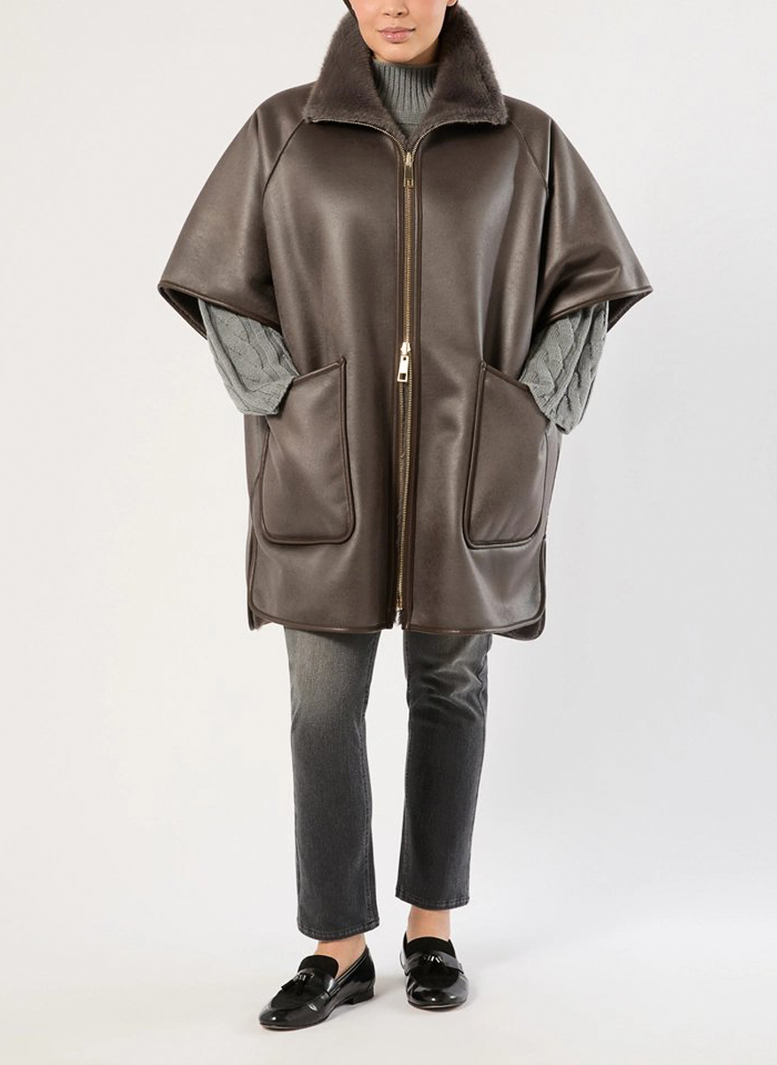Двулицево яке 'Cape cut' Marina Rinaldi Mrsspuma