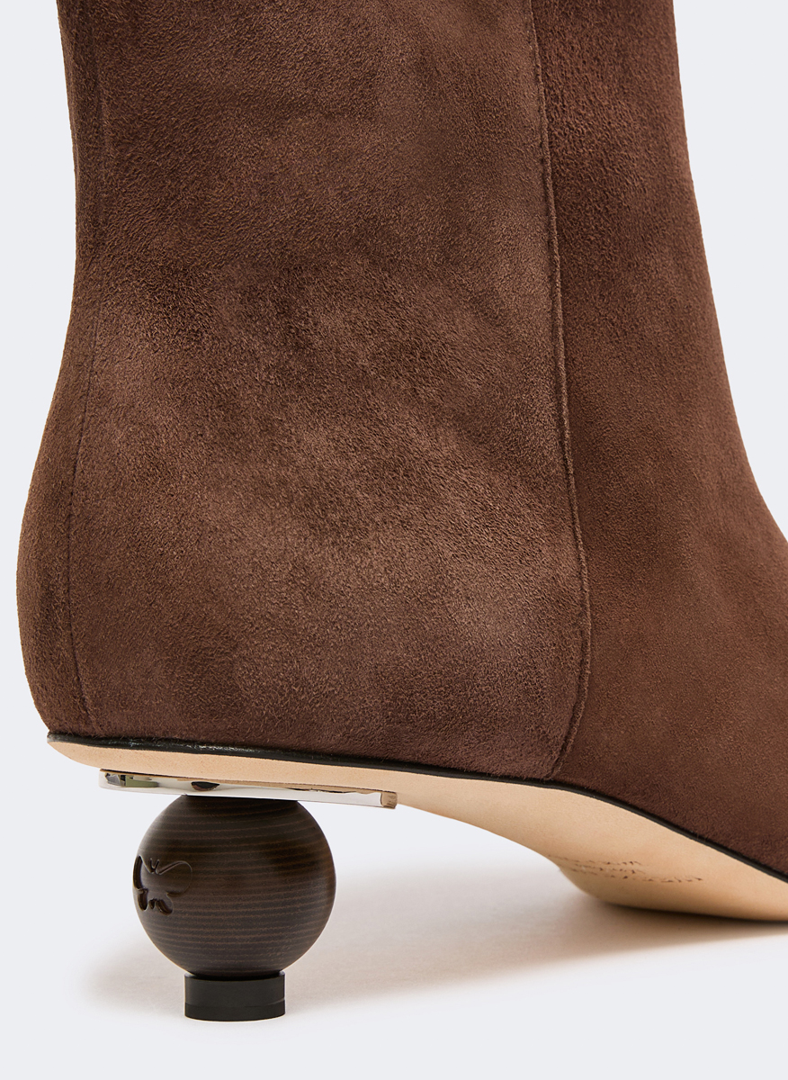 Велурени боти Weekend Max Mara Wkacapanna