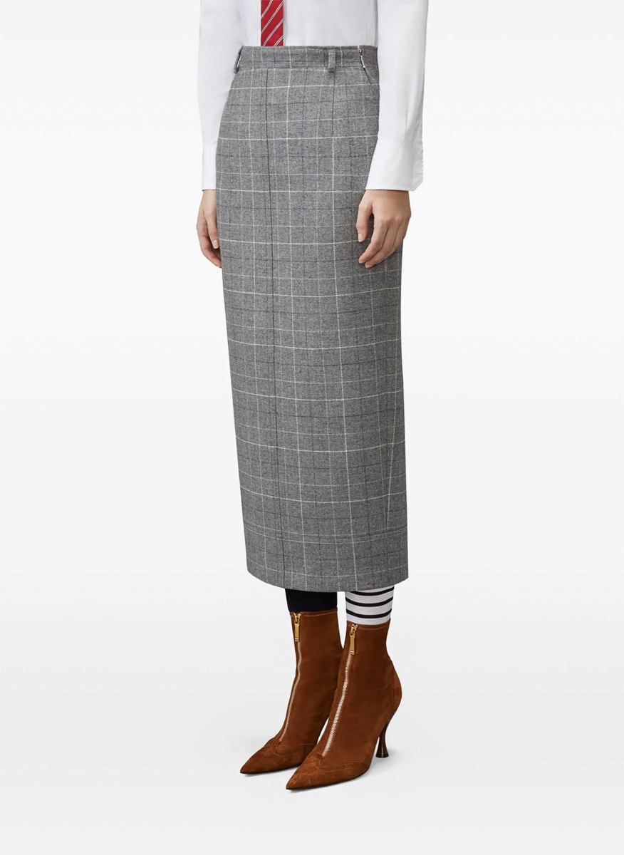 Карирана пола от вълна Thom Browne