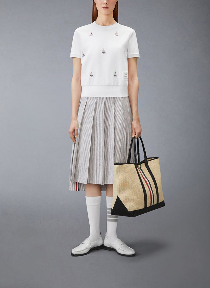 Тишърт от плетиво 'Sailboat' Thom Browne