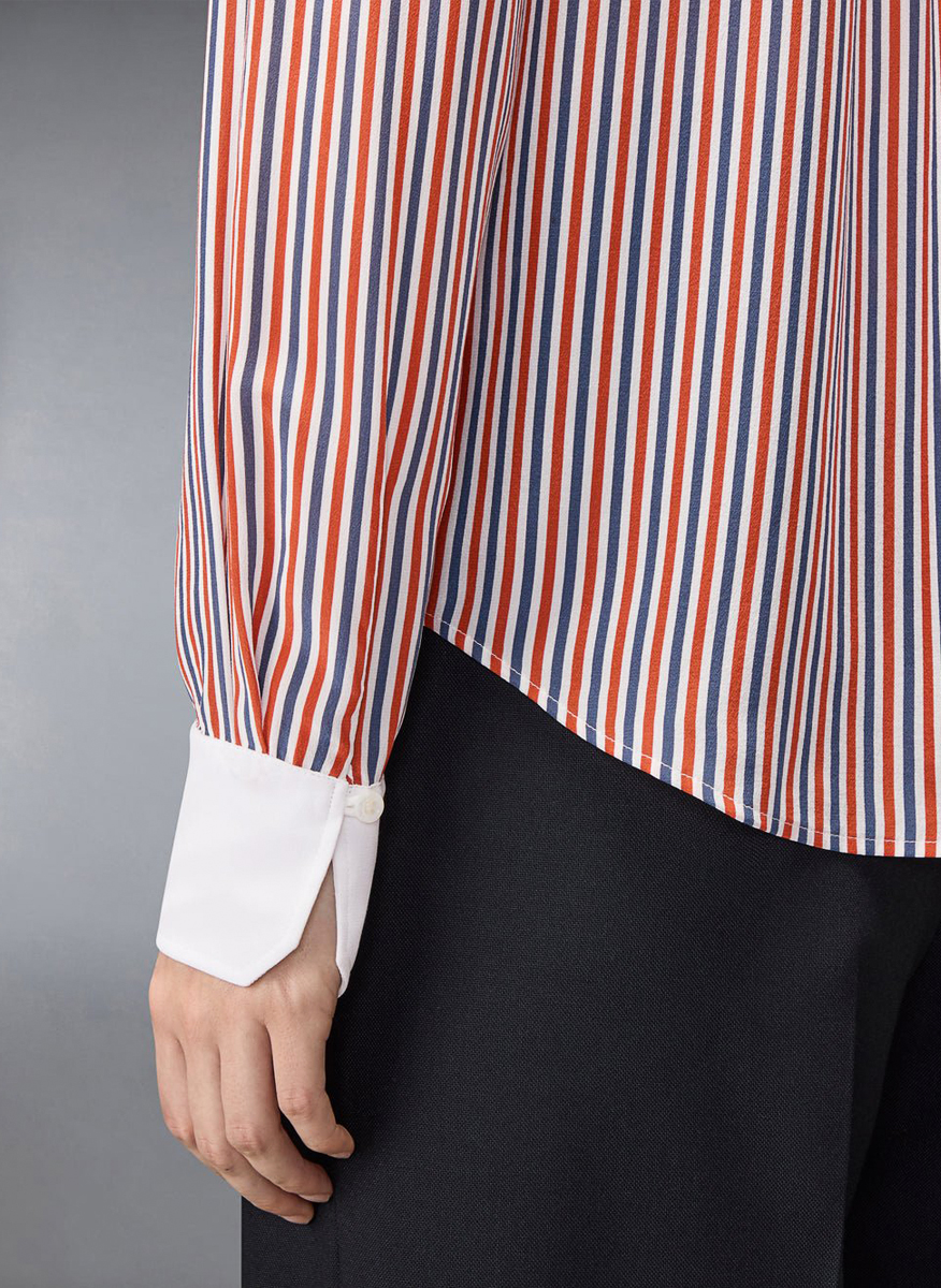 Раирана риза с подвижна яка Thom Browne