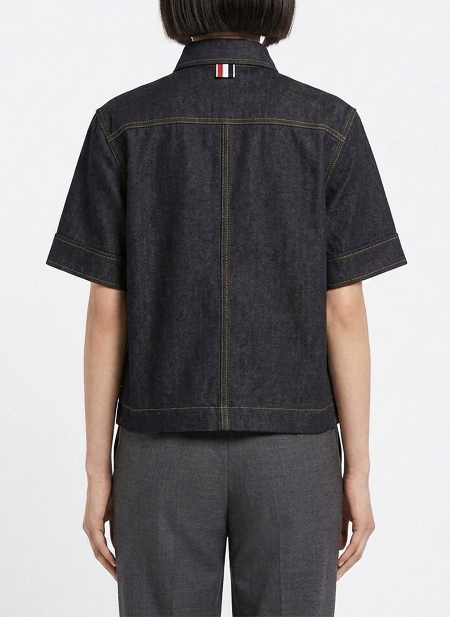 Риза от деним Thom Browne