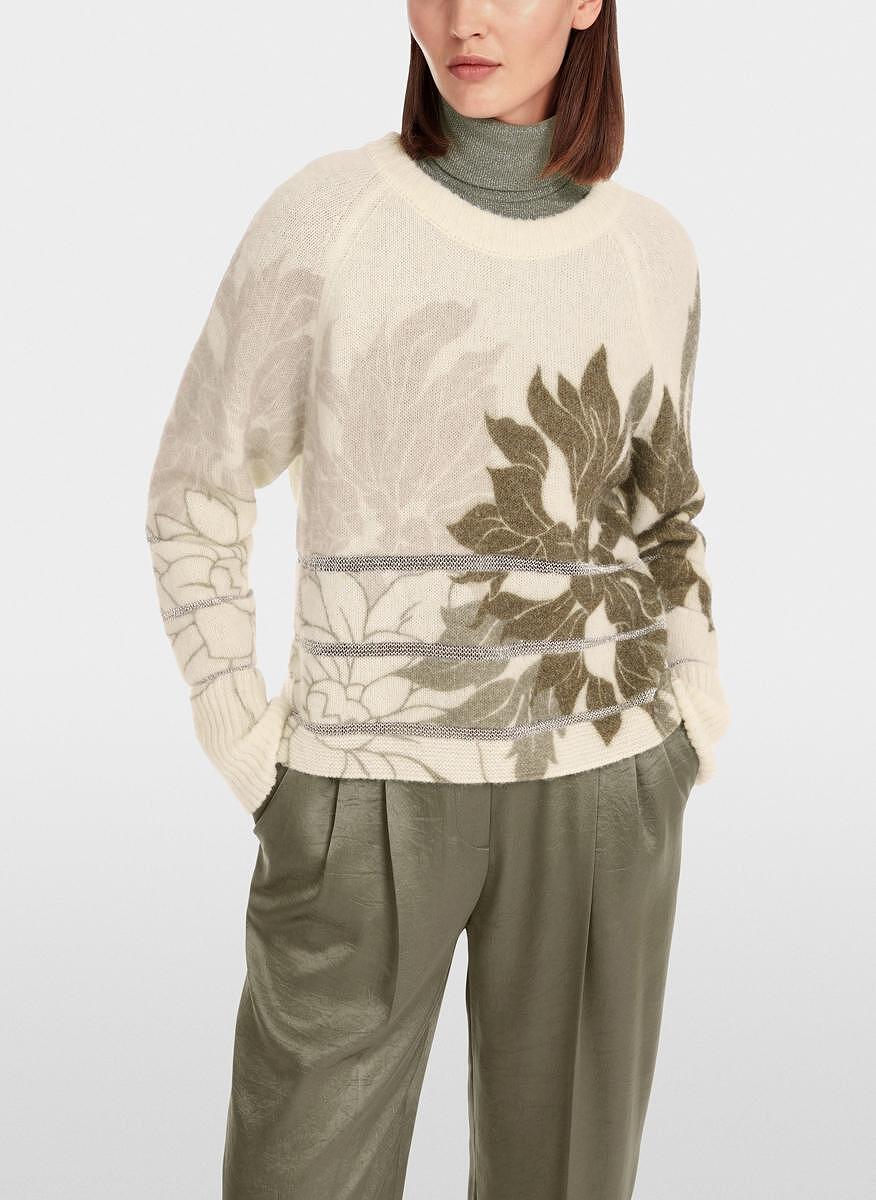 Пуловер с алпака 'Floral' Marc Cain Collections