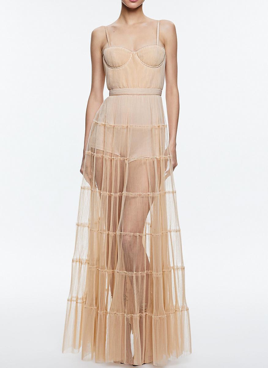 Дълга плисирана рокля 'Deena' Alice + Olivia