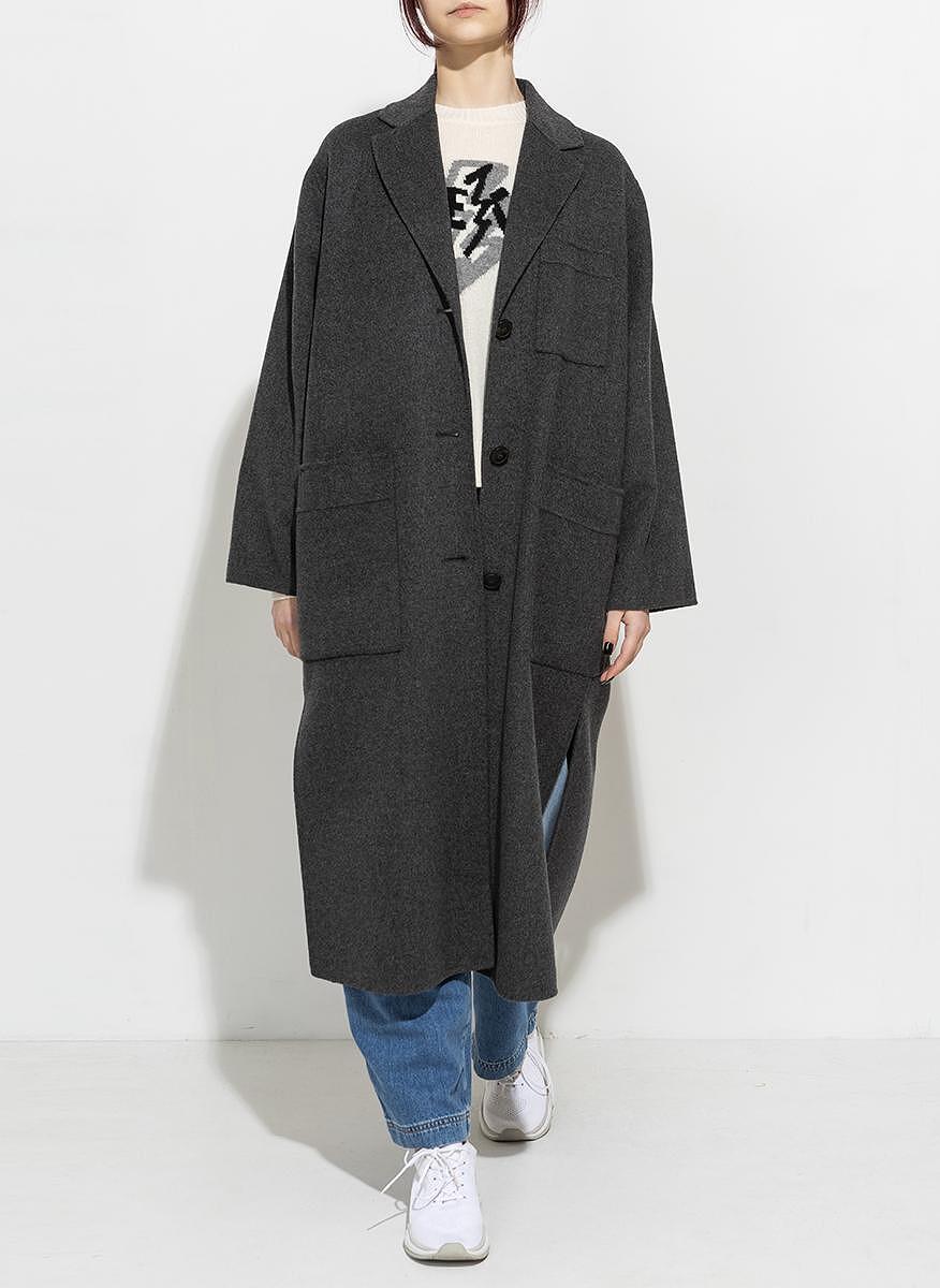 Палто от фина вълна Weekend Max Mara Calosce