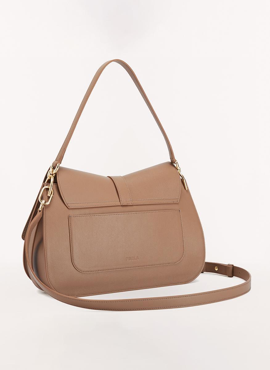 Чанта Furla Flow Greige