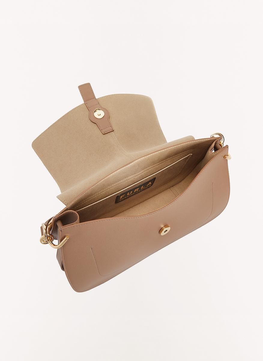 Чанта Furla Flow Greige