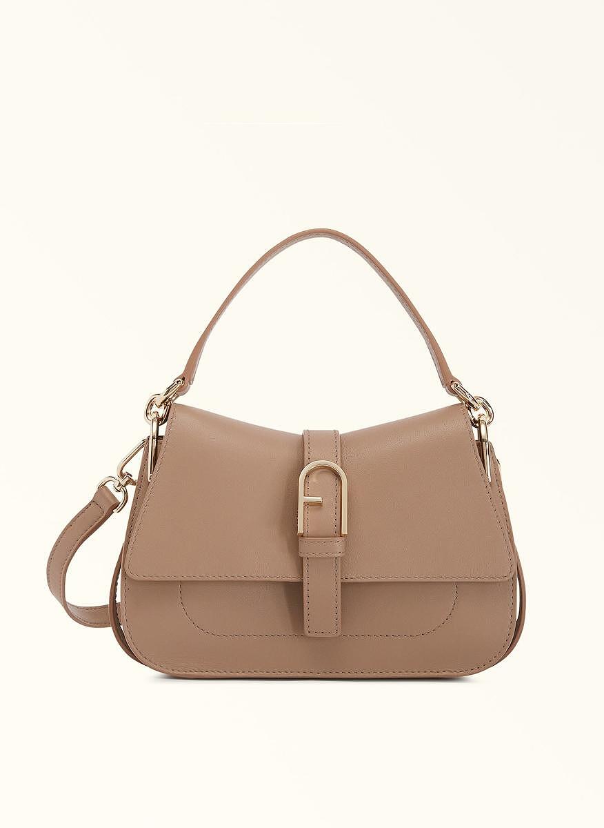 Мини чанта Furla Flow Greige