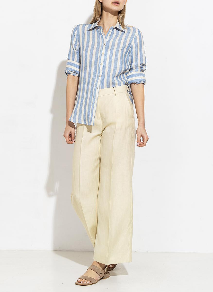 Раирана риза от лен Weekend Max Mara Lari