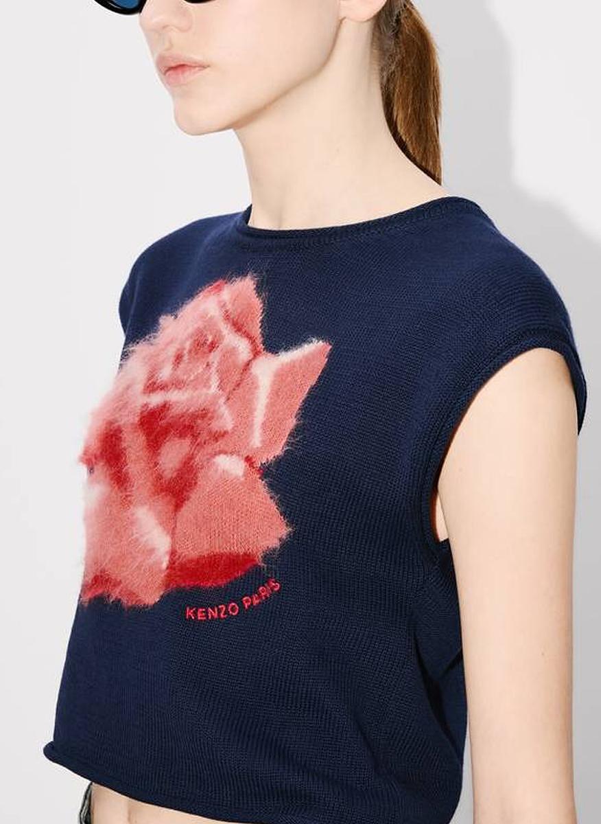 Топ с алпака и вълна 'Rose' Kenzo