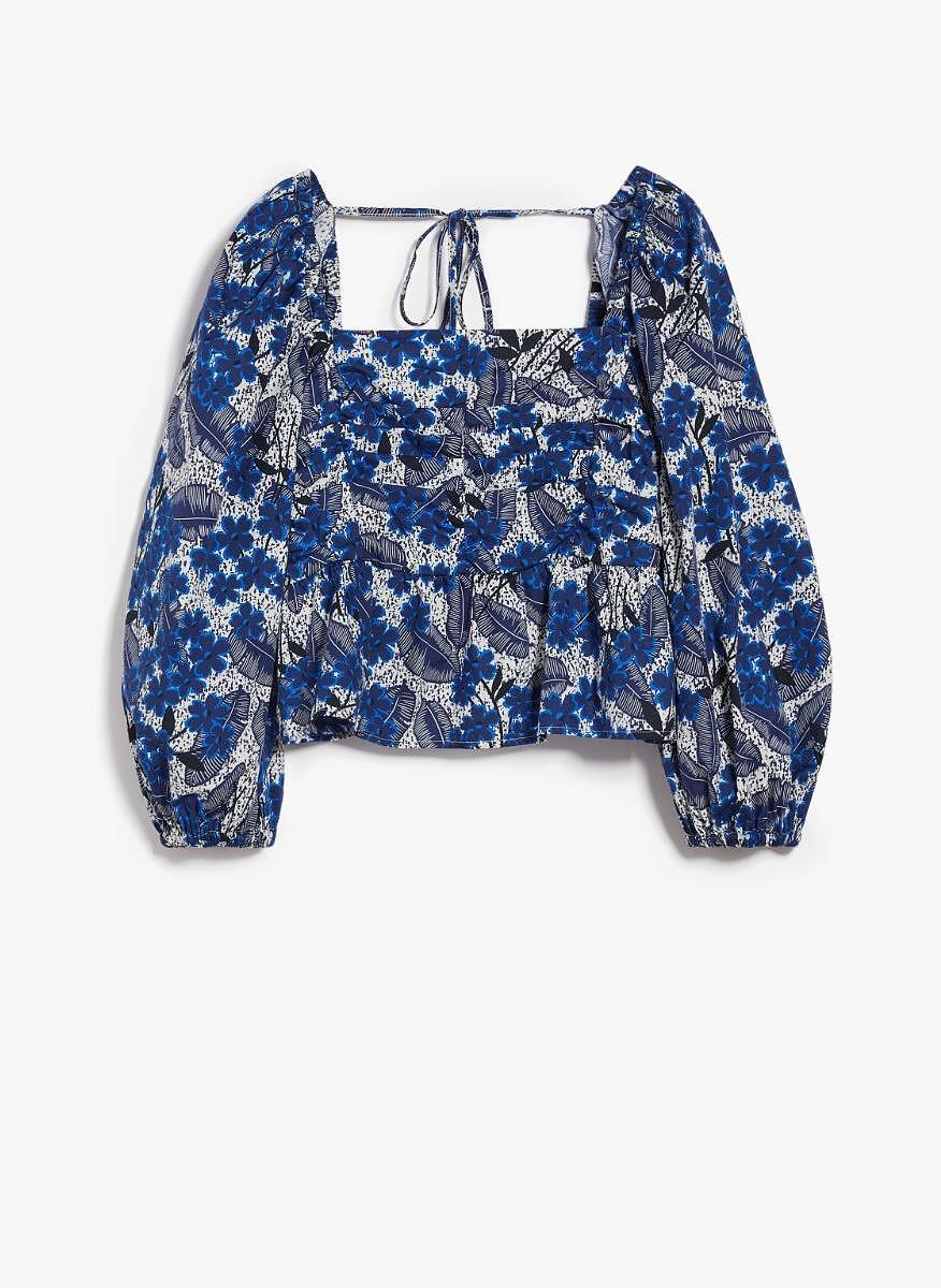 Топ от памучен поплин Weekend Max Mara Palpiti
