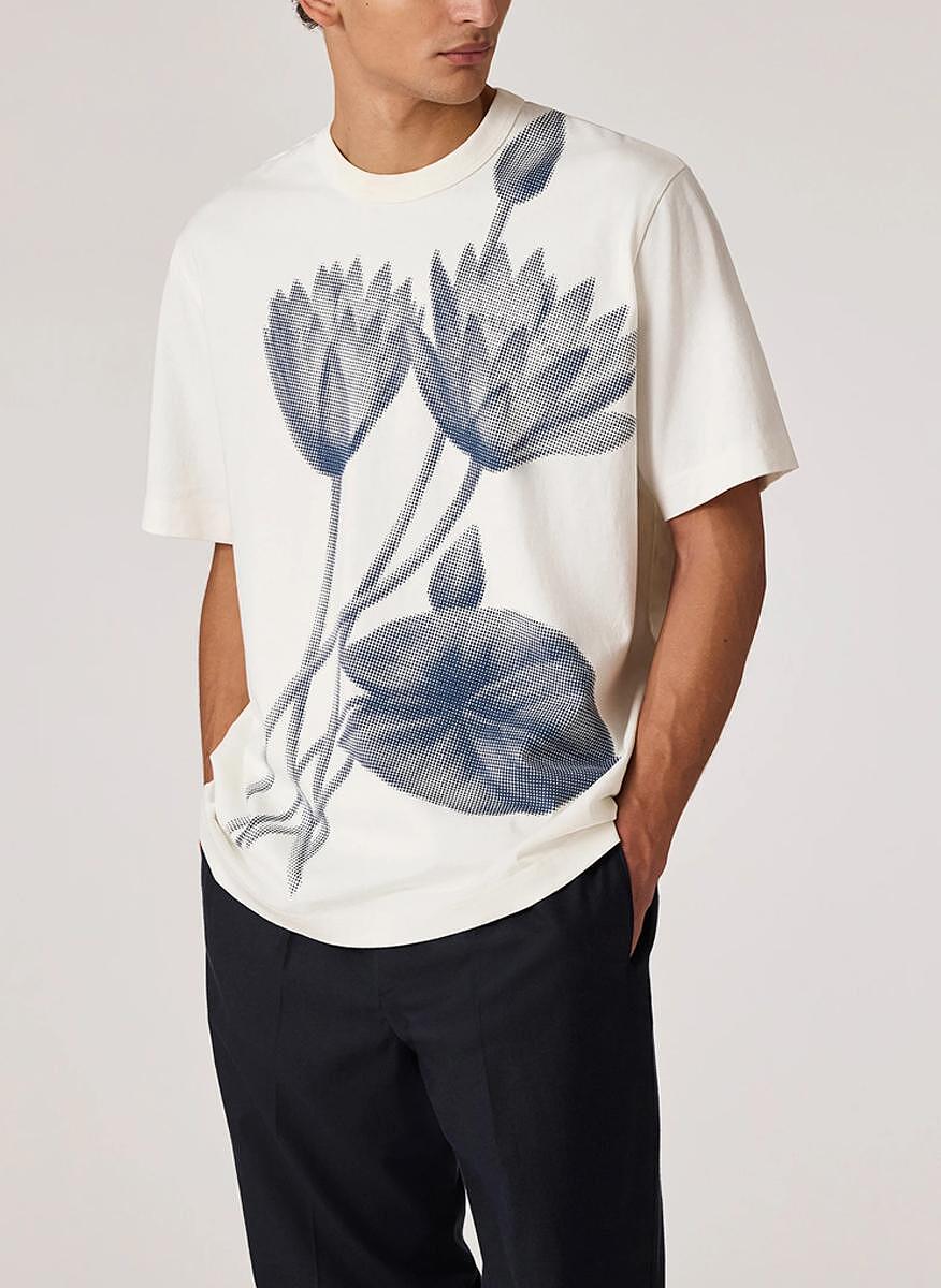 Тишърт с принт 'Half Tone Floral' PS Paul Smith