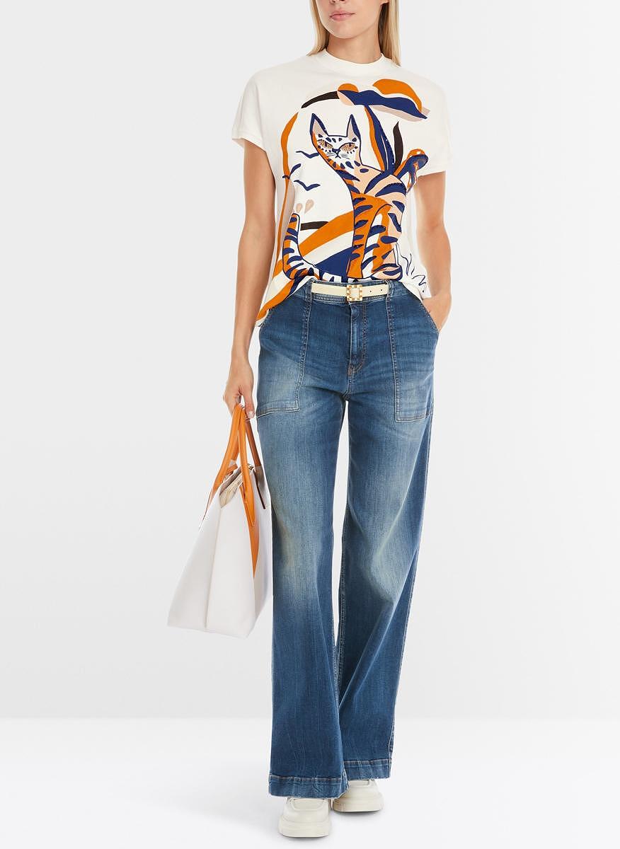 Тишърт с пайети и мъниста Marc Cain Collections