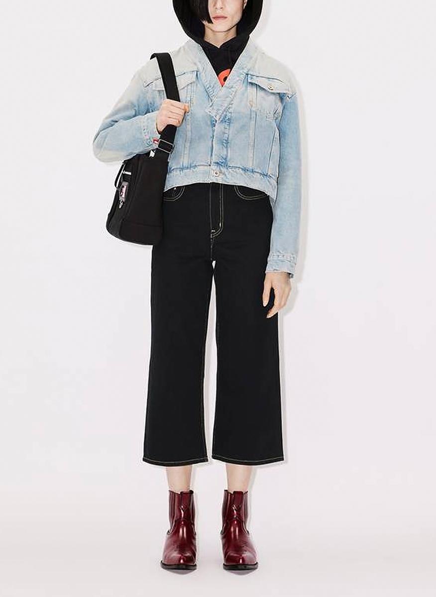 Яке от деним с износен ефект Kenzo