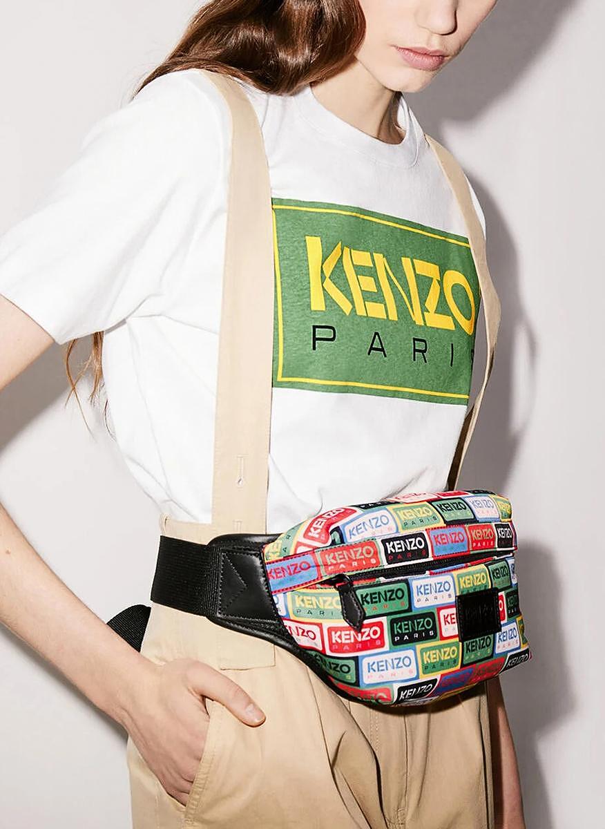 Чанта за кръст с лого принт Kenzo