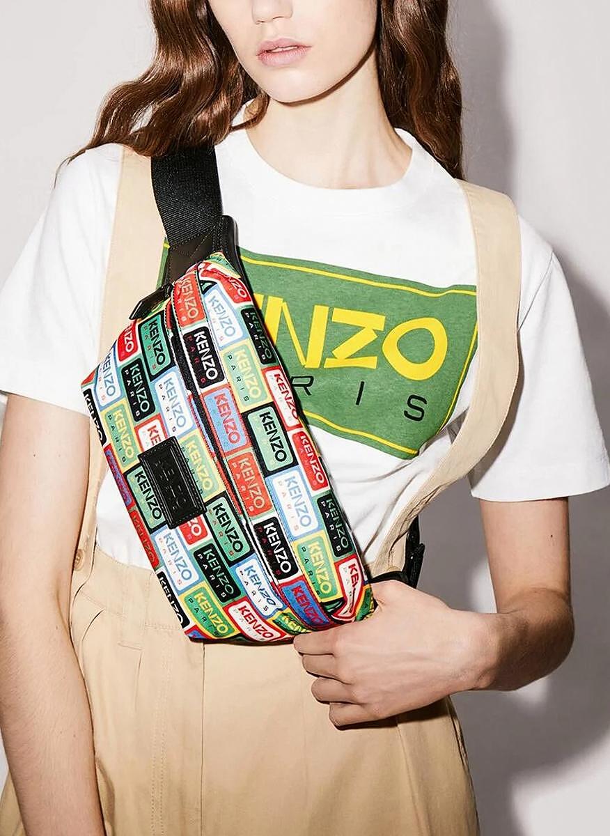 Чанта за кръст с лого принт Kenzo