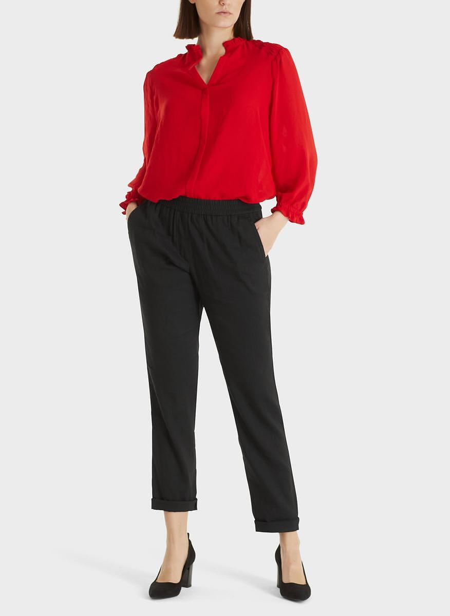 Панталон с лен Marc Cain Collections