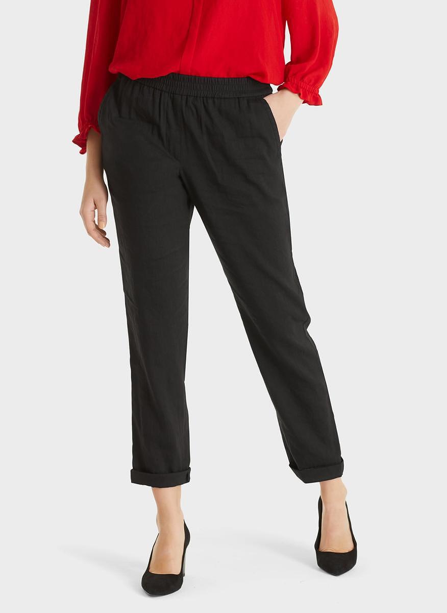Панталон с лен Marc Cain Collections