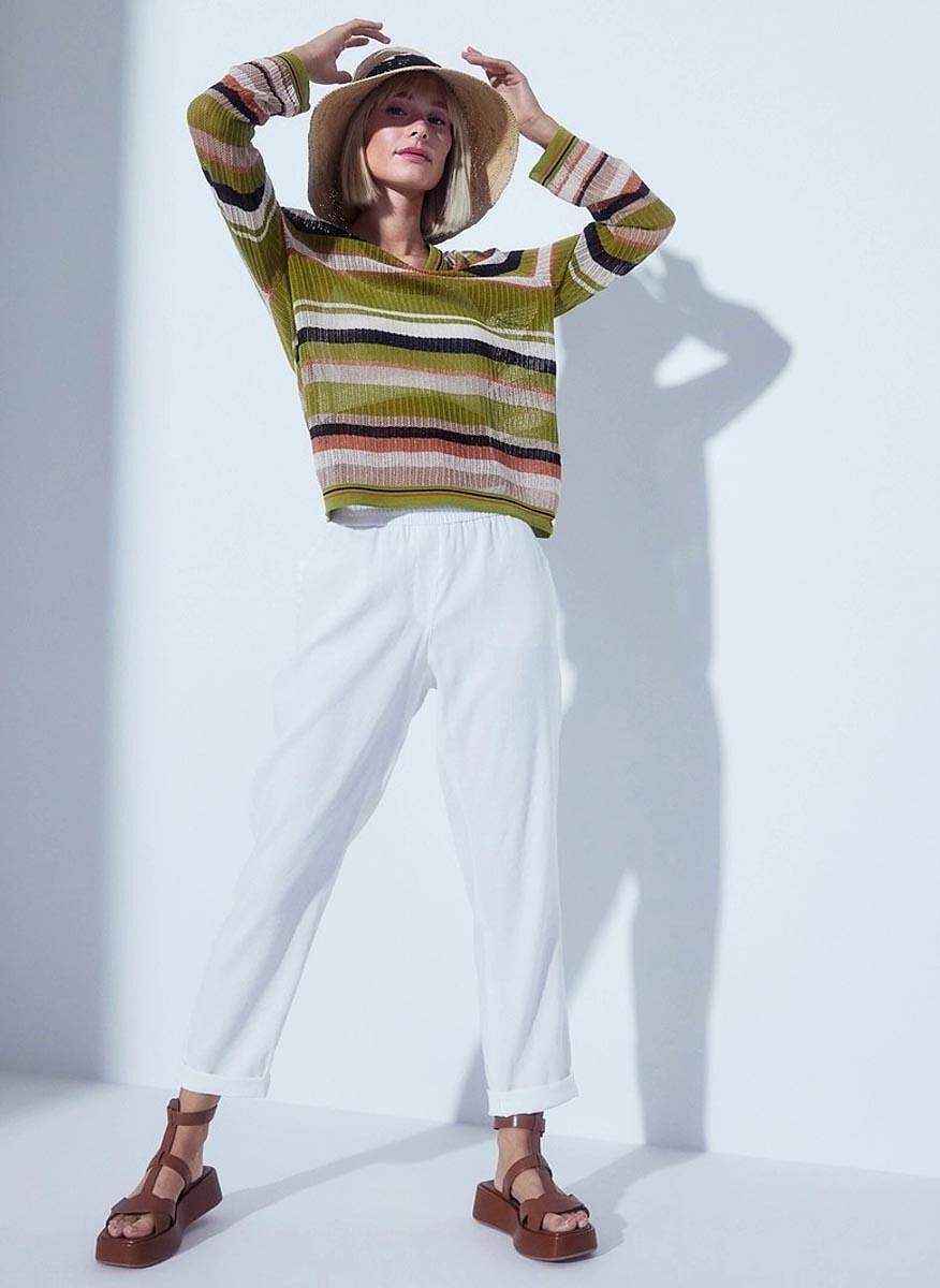 Панталон с лен Marc Cain Collections