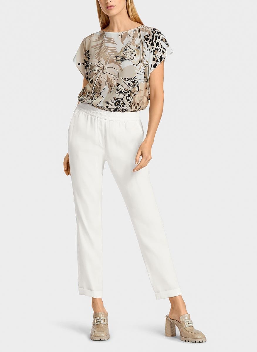 Панталон с лен Marc Cain Collections
