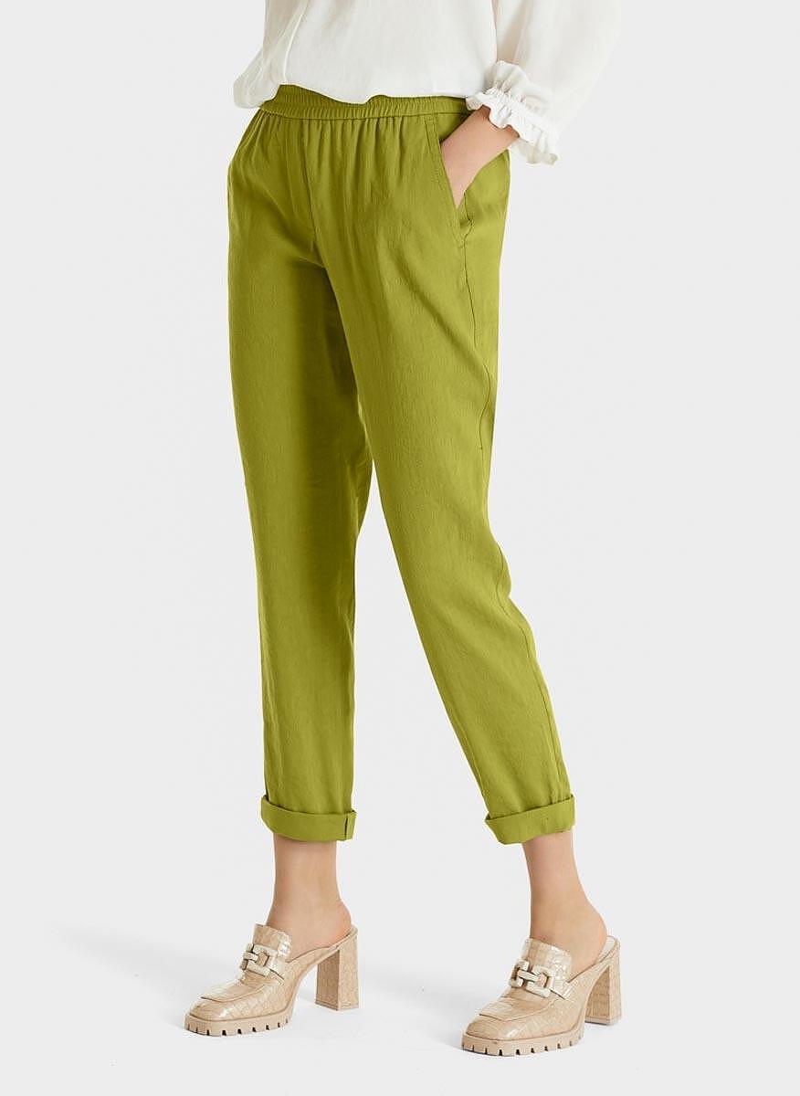 Панталон с лен Marc Cain Collections