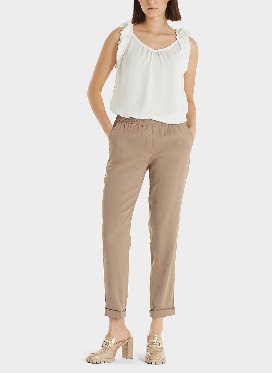 Панталон с лен Marc Cain Collections