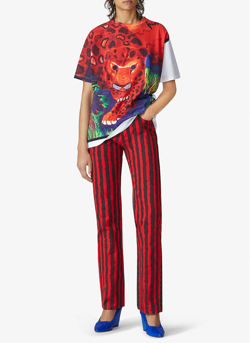 Тишърт с принт Kenzo x KANSAIYAMAMOTO