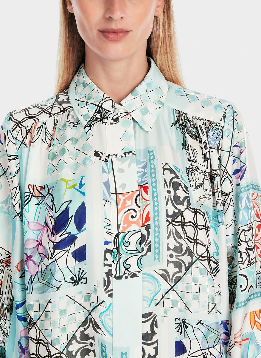 Рокля-риза от коприна 'Collage-like' Marc Cain Collections