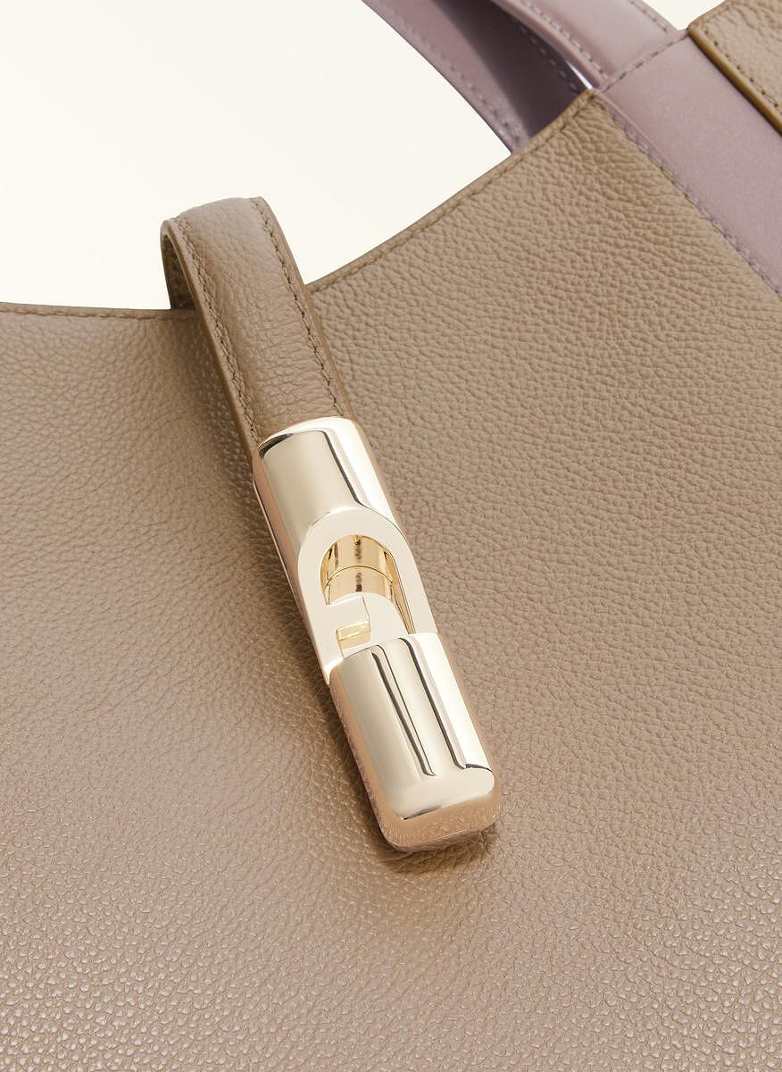 Чанта Furla Goccia Stucco Gray Mauve