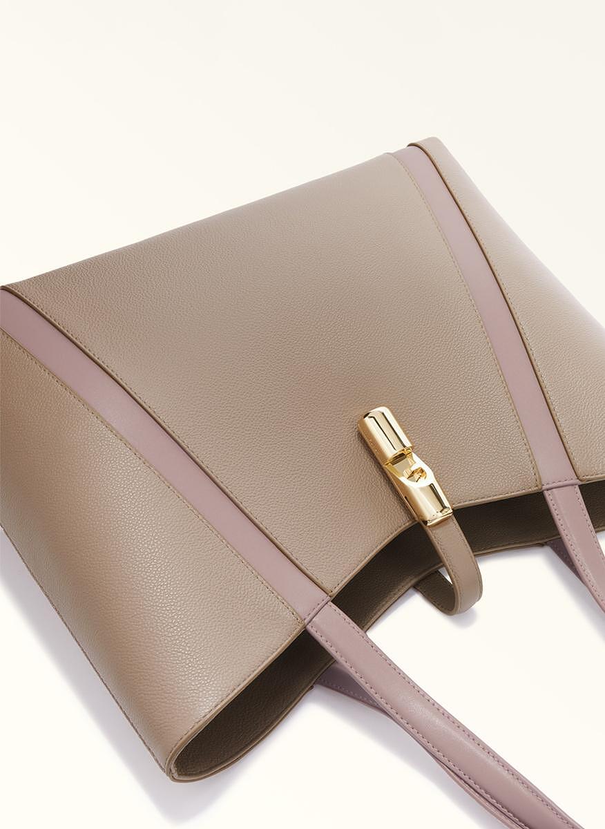 Чанта Furla Goccia Stucco Gray Mauve