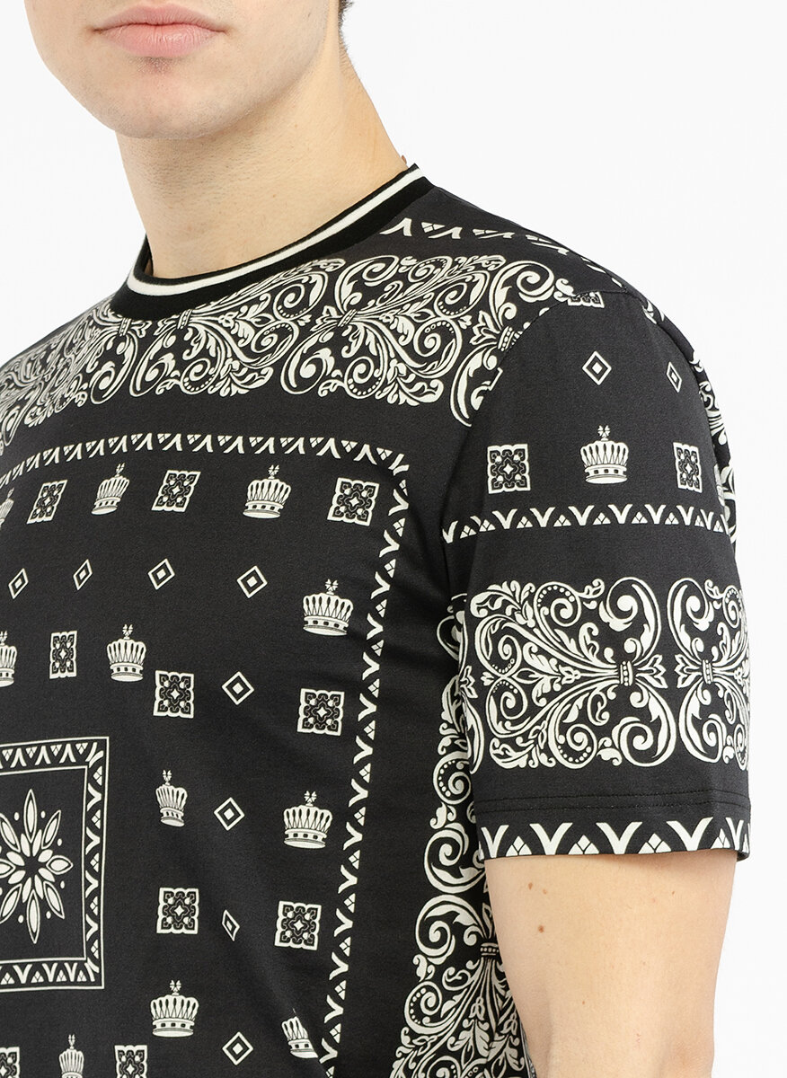 Тишърт с принт  'bandana' и  'crown' Dolce&Gabbana