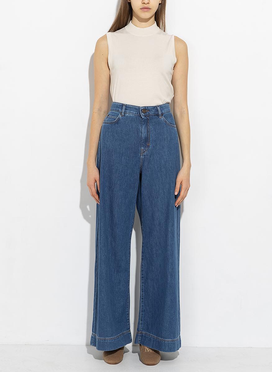 Разкроен деним Weekend Max Mara Vega