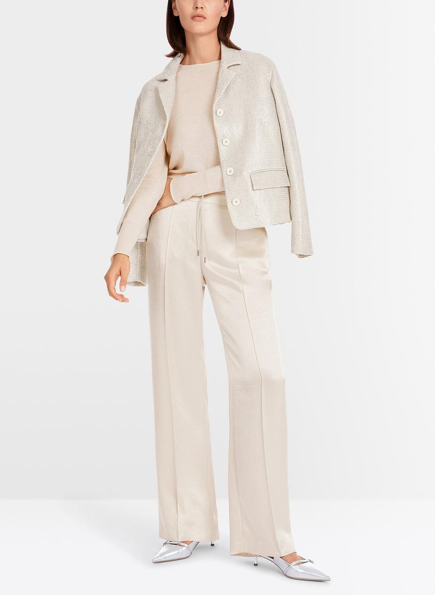 Пуловер от вълна с пайети Marc Cain Collections