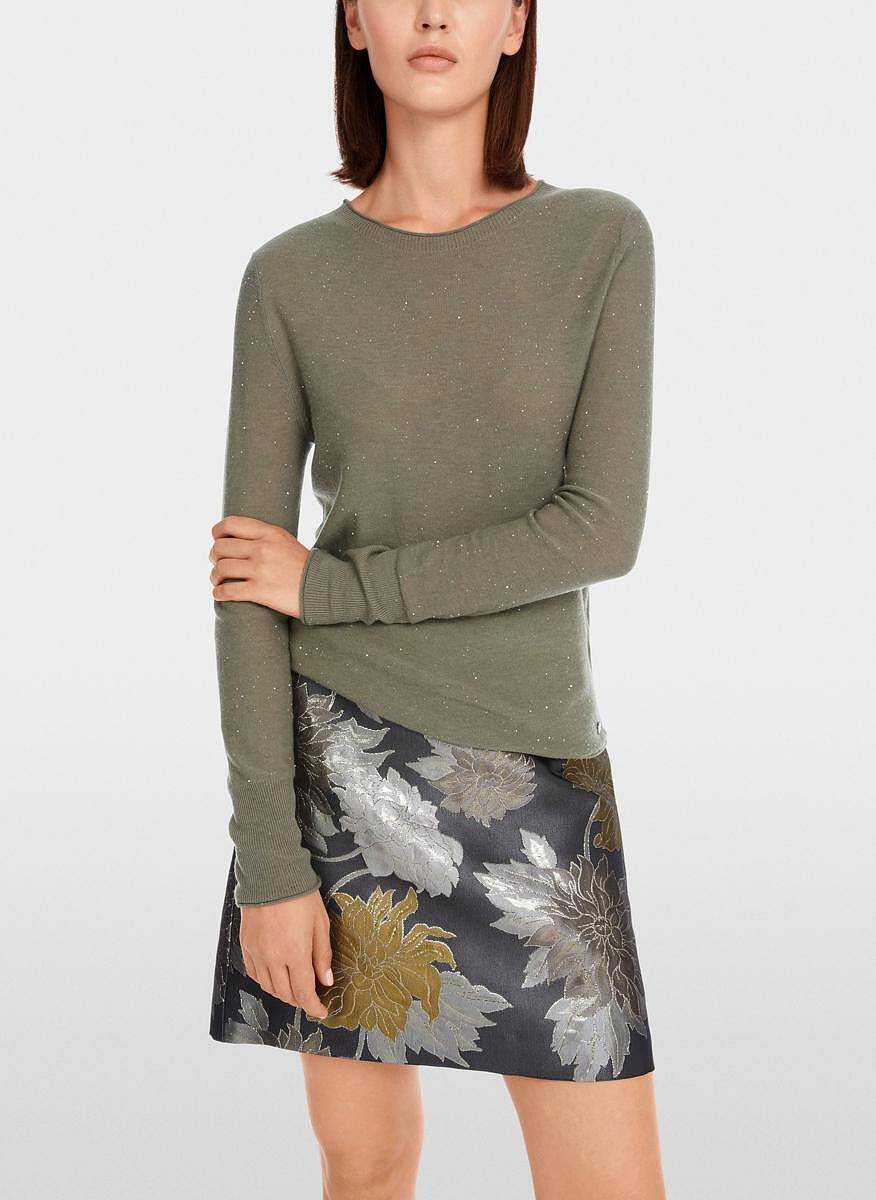 Пуловер от вълна с пайети Marc Cain Collections
