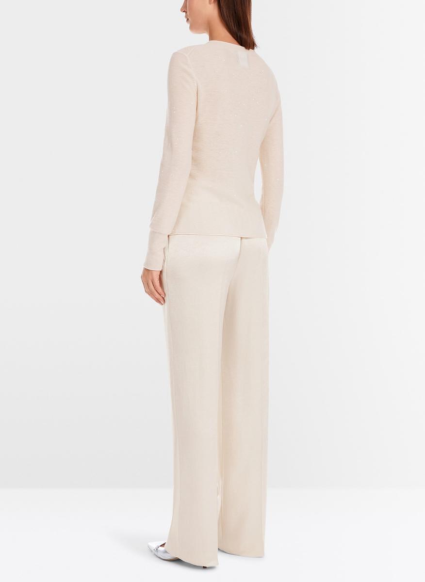 Пуловер от вълна с пайети Marc Cain Collections