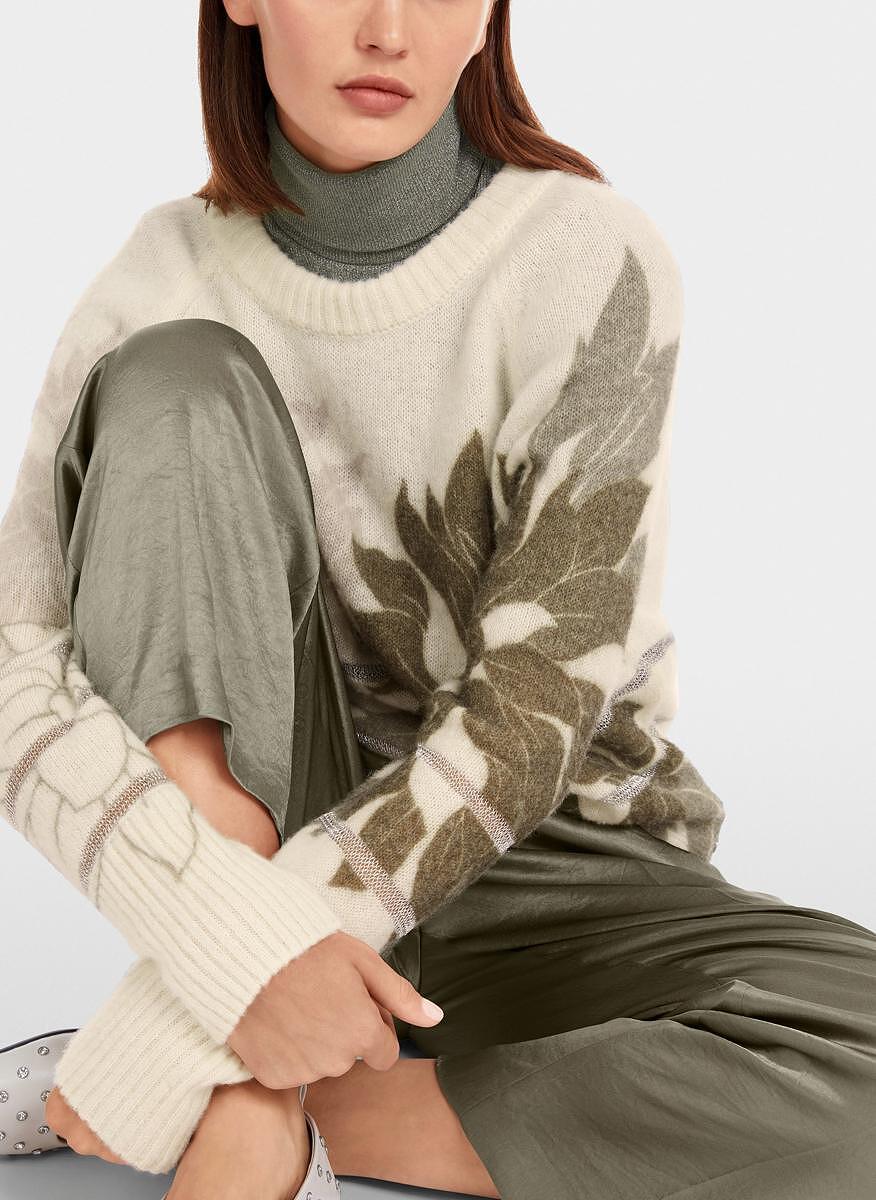 Пуловер с алпака 'Floral' Marc Cain Collections