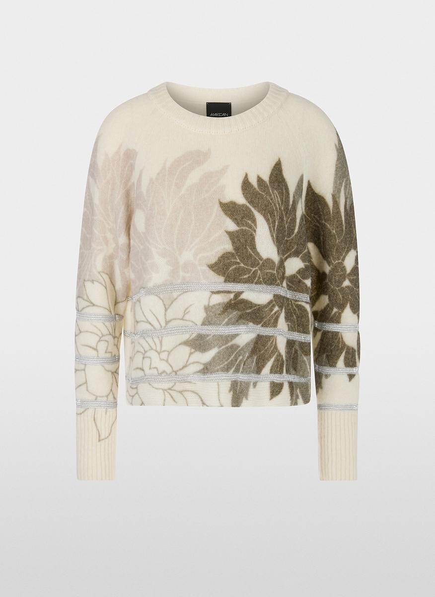 Пуловер с алпака 'Floral' Marc Cain Collections