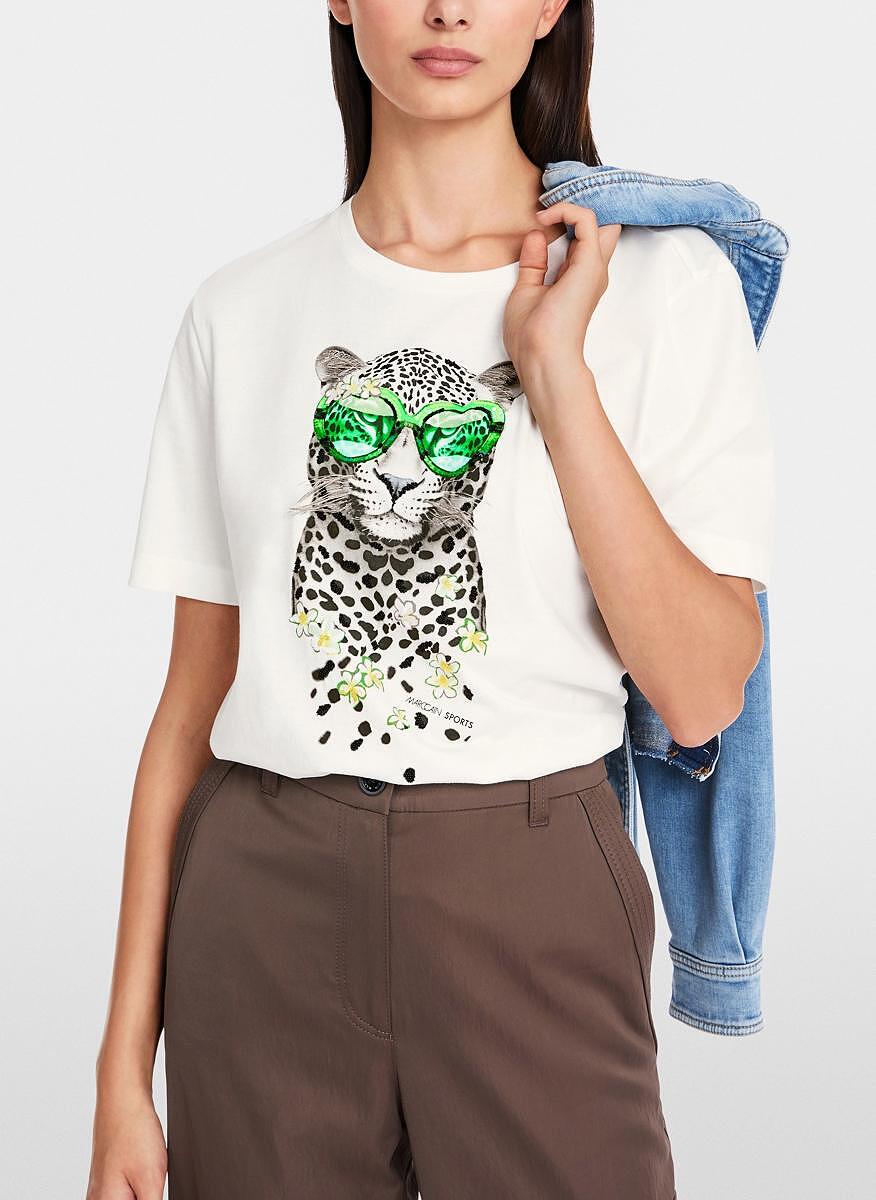 Тишърт с принт 'Fancy look' Marc Cain Sports
