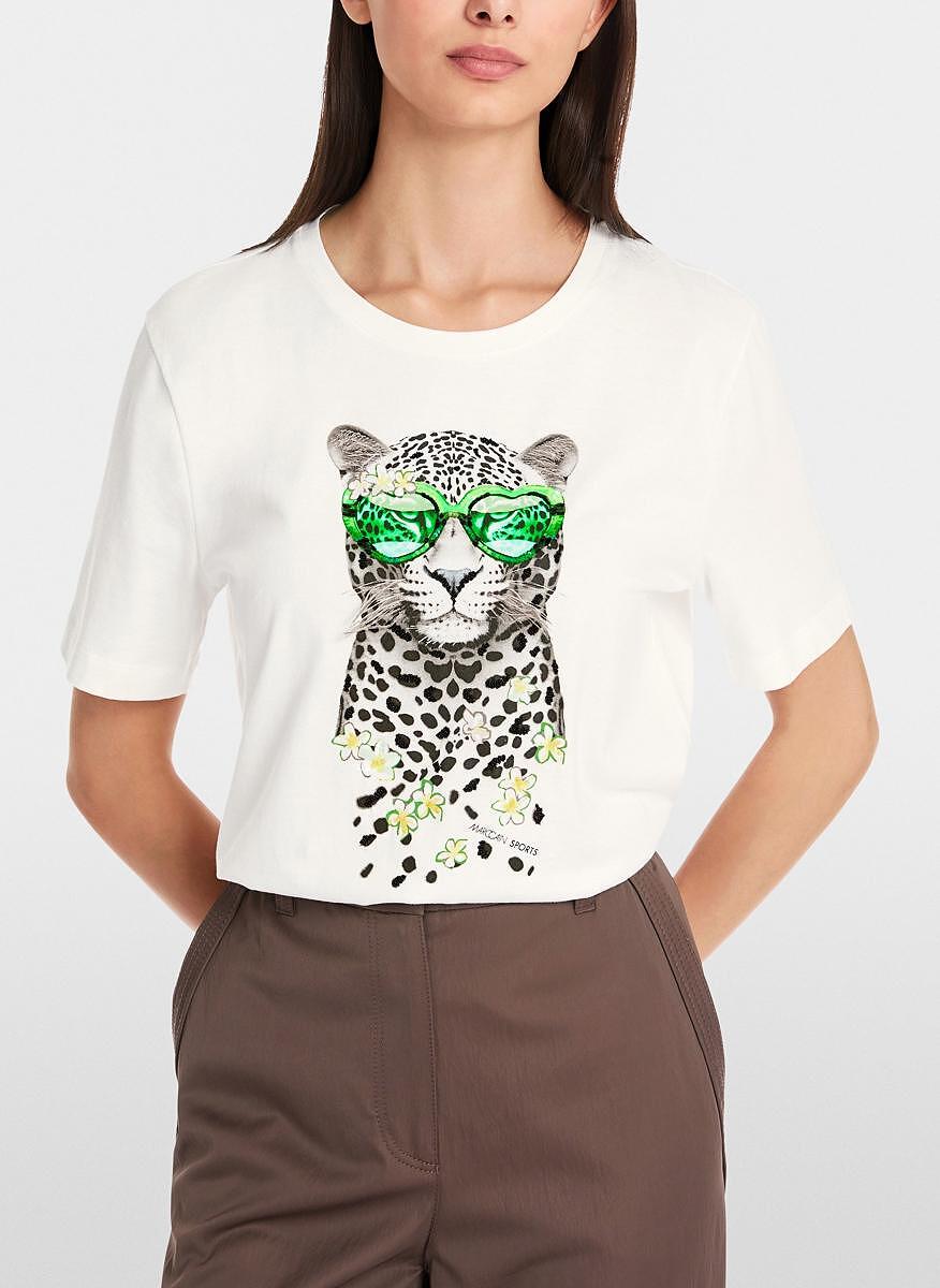 Тишърт с принт 'Fancy look' Marc Cain Sports