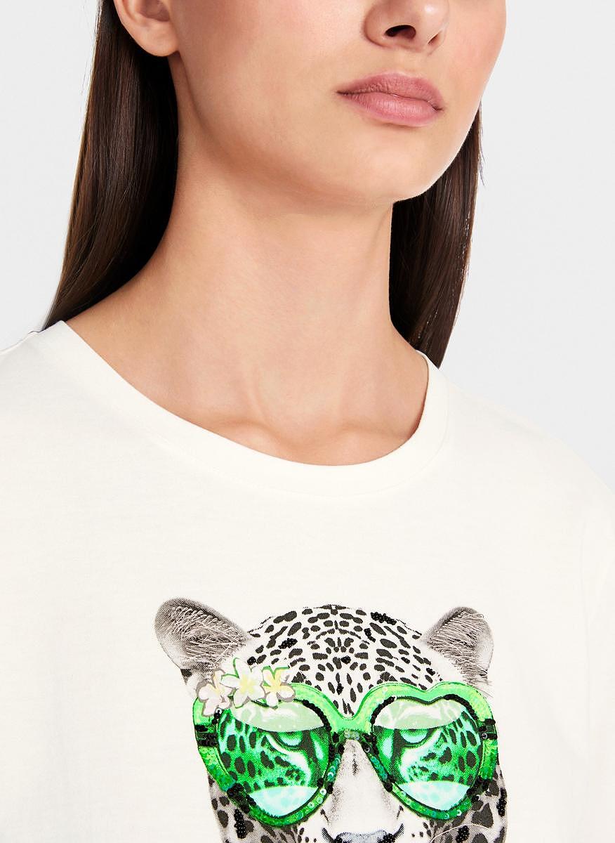 Тишърт с принт 'Fancy look' Marc Cain Sports
