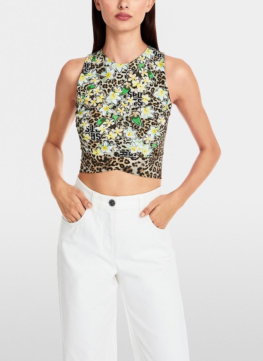 Двулицев топ със скъсена дължина Marc Cain Sports