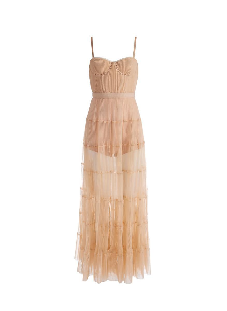 Дълга плисирана рокля 'Deena' Alice + Olivia