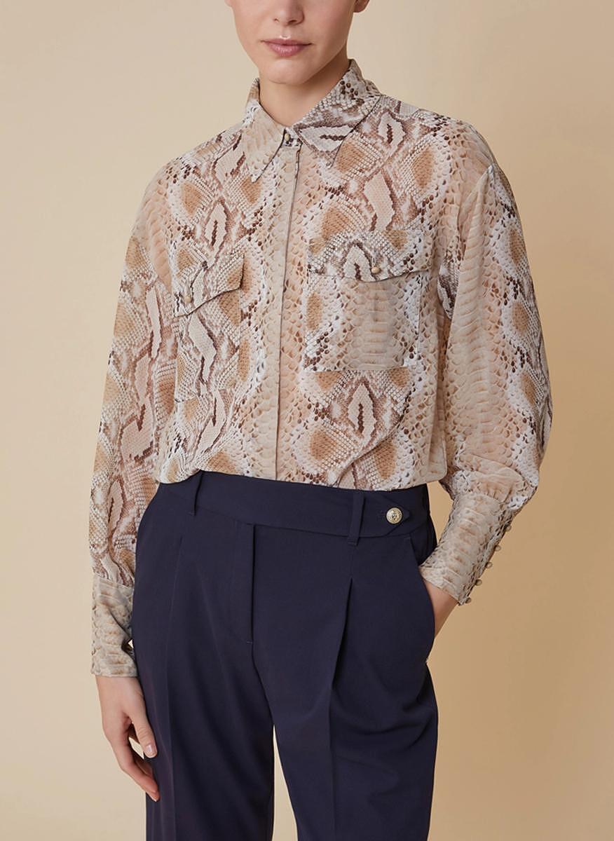 Риза от жоржет с принт Pennyblack Lappole