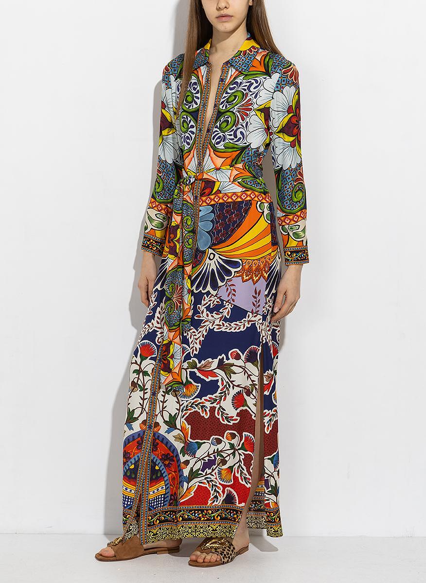 Рокля-риза с принт 'Chassidy' Alice + Olivia